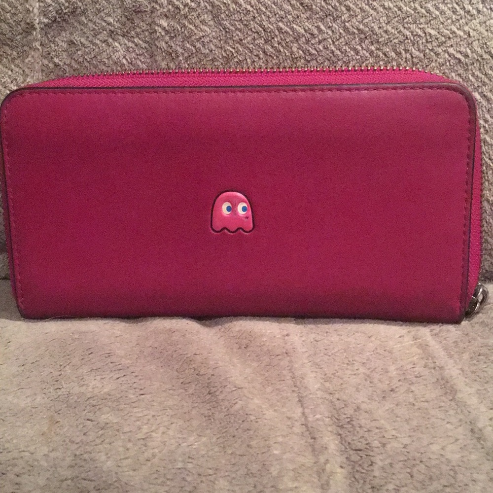 Coach PAC Man Magenta Wallet